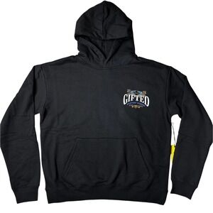 Gifted Mystery School‎ Black Hoodie Pullover Graphic Print Sweatshirt